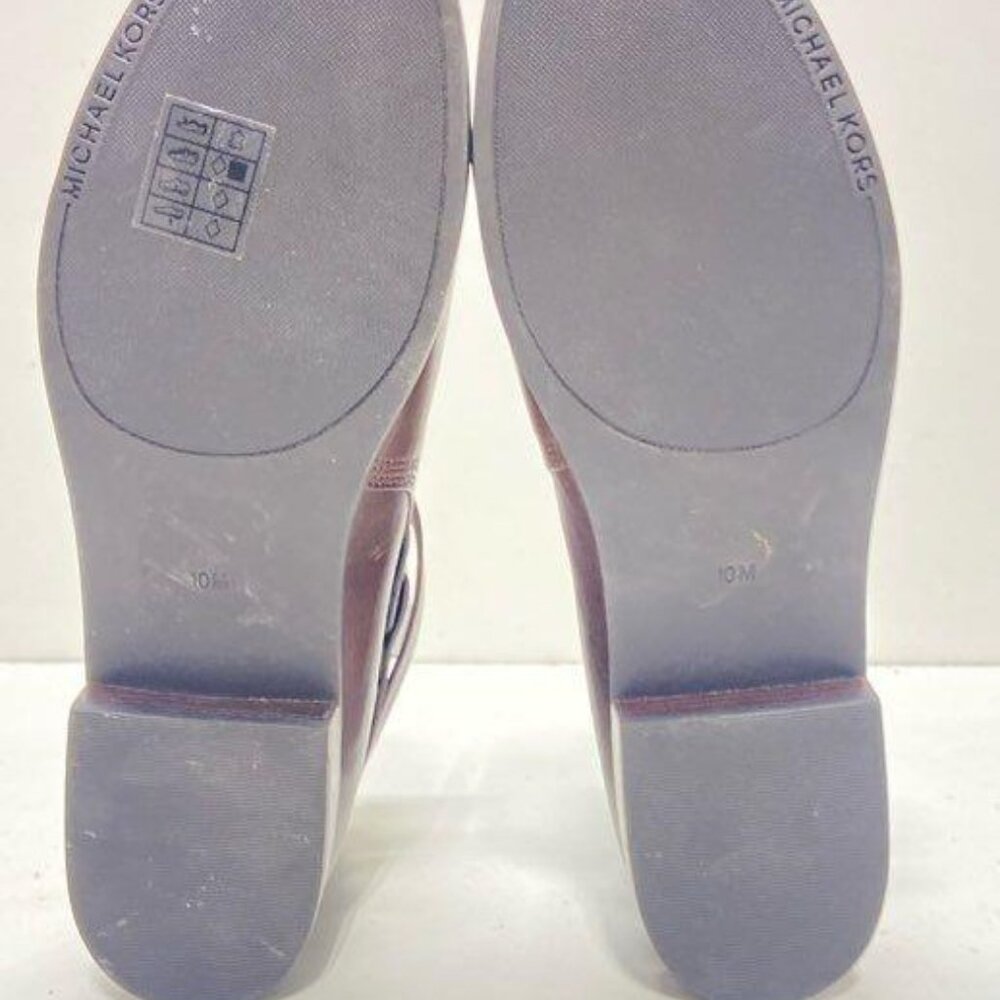 Michael Kors Brown Solid Leather Ankle Boots Size… - image 4